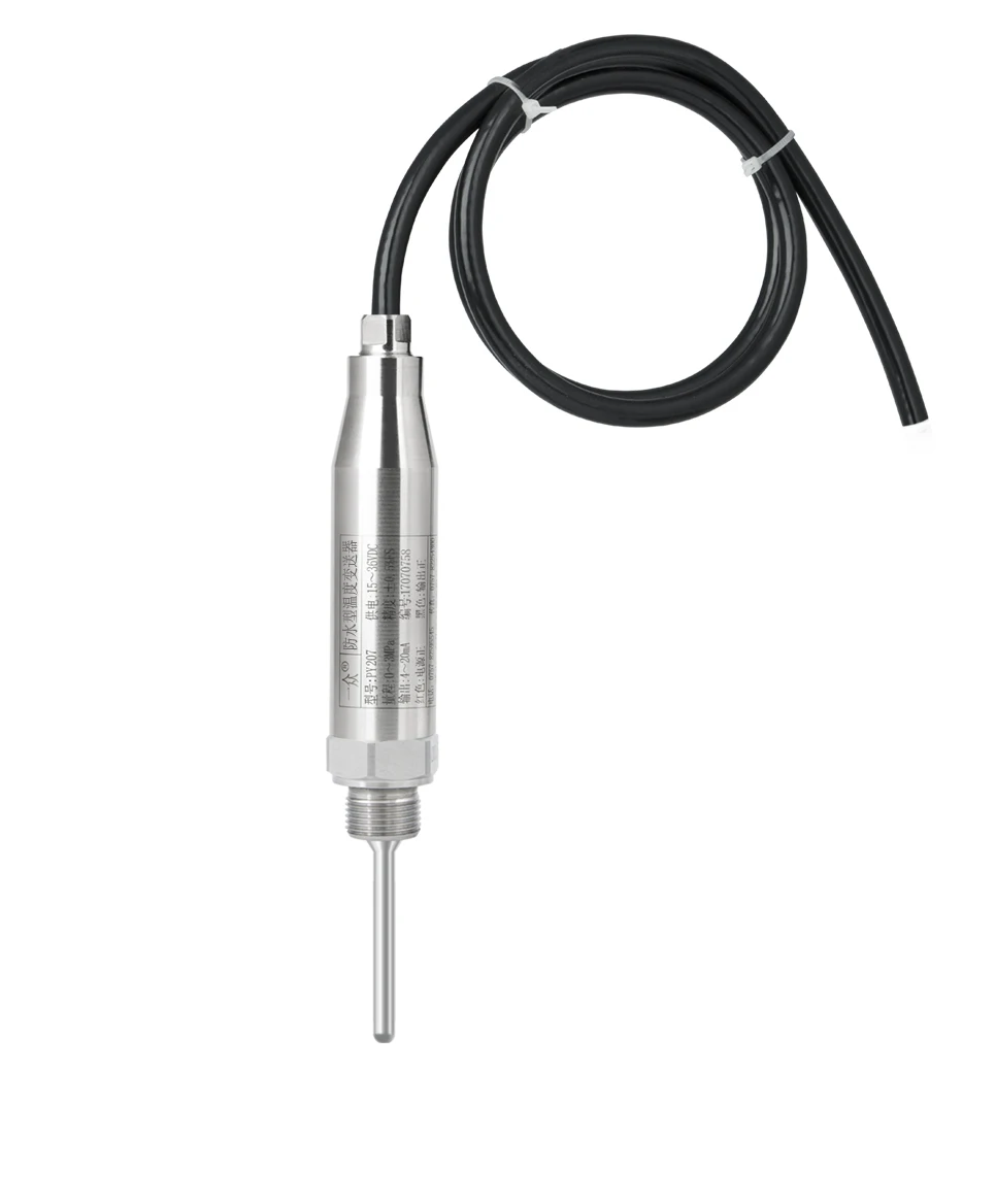 Pt100 Industrial Smart Digital Thermometer 4-20mA IP65/IP68 Waterproof 24VDC Water Temperature Meter Sensor