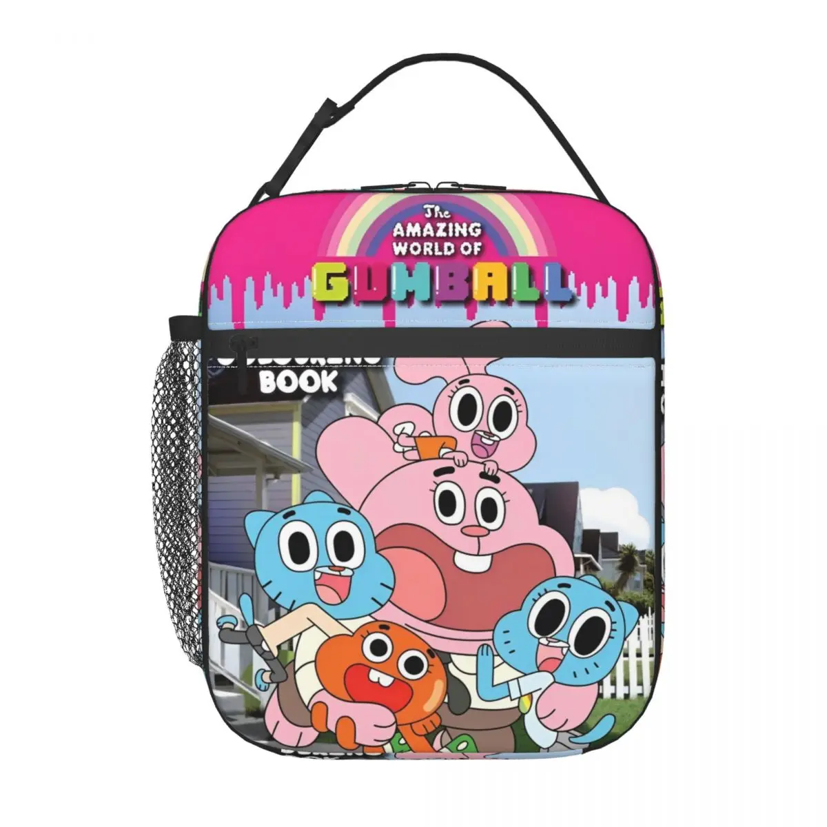 

The Amazing World Of Gumballs Thermal Insulated Lunch Bags for Picnic Portable Food Bag Container Thermal Cooler Lunch Box