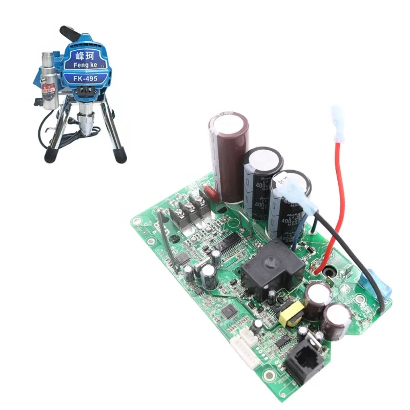 495 595 اللوحة الأم ، سرعة تحكم بخاخ الطلاء الكهربائي أداة أجزاء الأصلي GuTuBao Fengke بخاخ طلاء بدون هواء