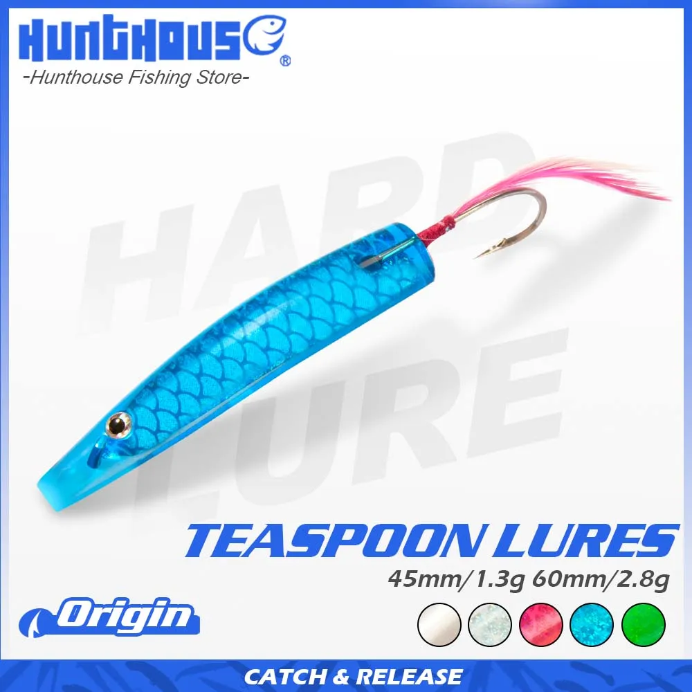 Hunthouse 6pcs/box Hard Plastic Trolling Bait Surf Yumizuno Sardine Fishing Lures 45mm 60mm 70m Spoon Blue Fish Fishing Tackles