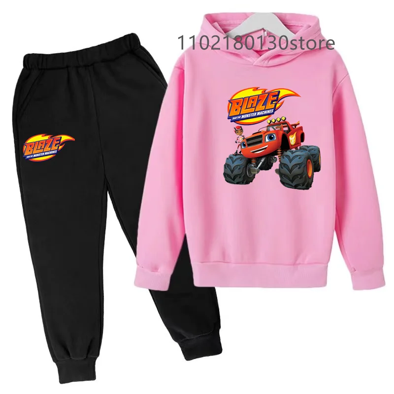 Kids Spring Autumn Casual Tracksuits 3-13 Years Boys Girls Pullover Hoodie+Pants Suits Children Clothes Sets