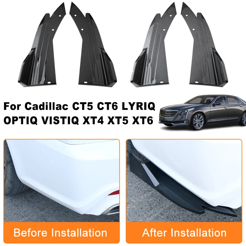 

Car Rear Bumper Spoiler Lip Diffuser Side Skirt Splitter Wrap Angle Anti-Crash For Cadillac CT5 CT6 LYRIQ OPTIQ VISTIQ XT4 XT5