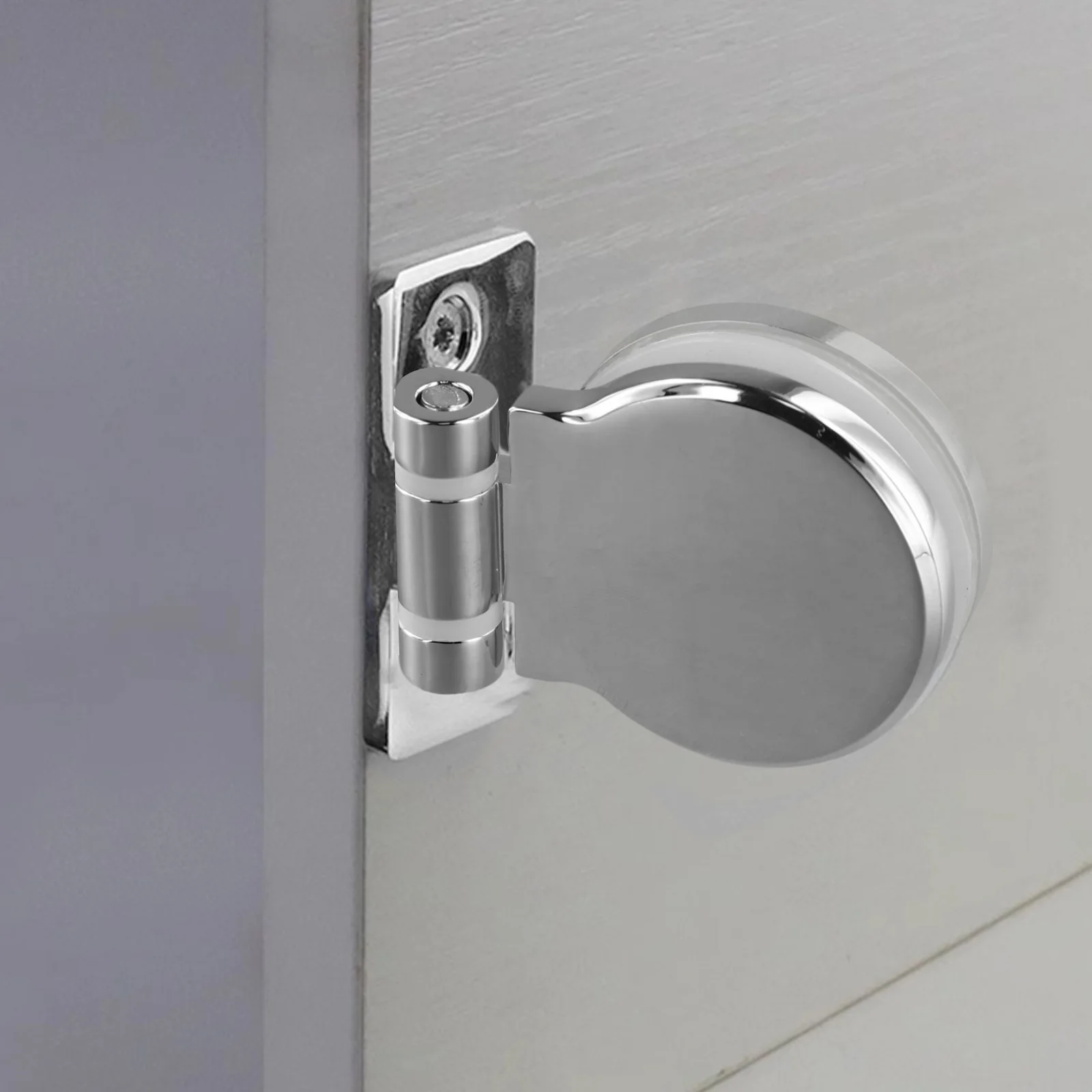 For Bathroom 180 Degree Hinge Bathroom Glass Accessories Bathroom Easy Installation Secure Hold Single Side Hinge