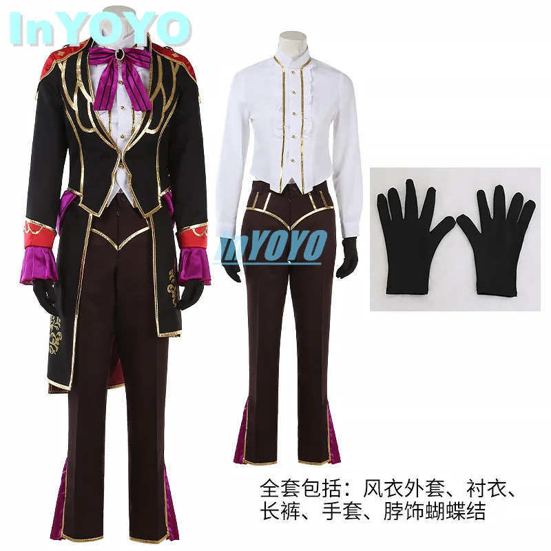 InYOYO Kagehira Mika Eternal Weaving Cosplay Costume Ensemble Stars 2 Valkyrie Handsome Uniform Suit Halloween Outfit Party