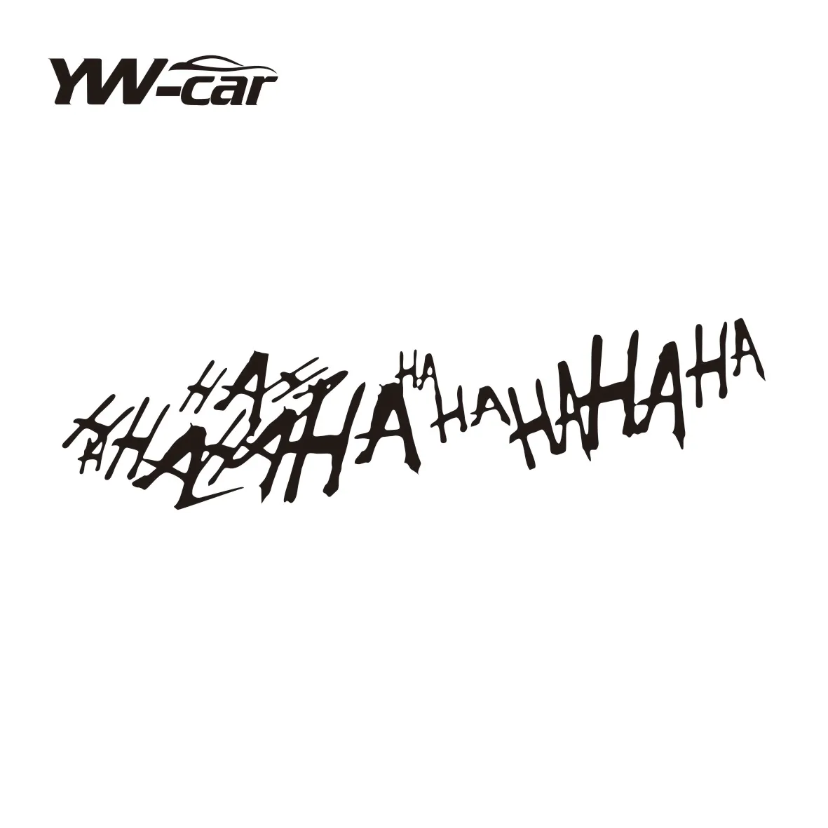 

Creative Joker 'Hahaha' Vinyl Stickers - Waterproof & UV-Resistant Decor for Cars & Motorcycles