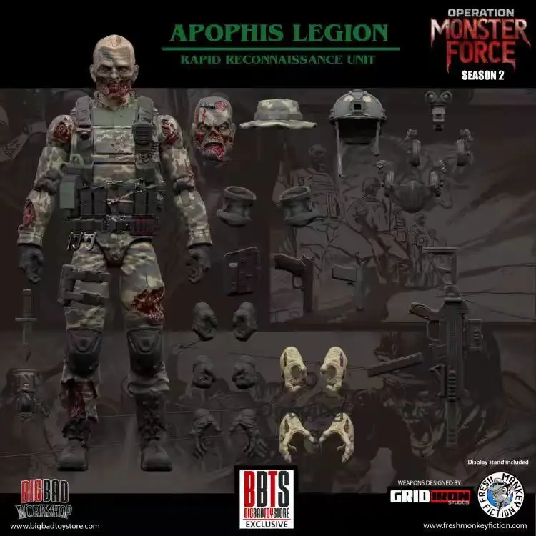 

In Stock Original Operation Monster Fo rce2 Series figures 1/12 Action figure Anime Toys Gift Collectible Model