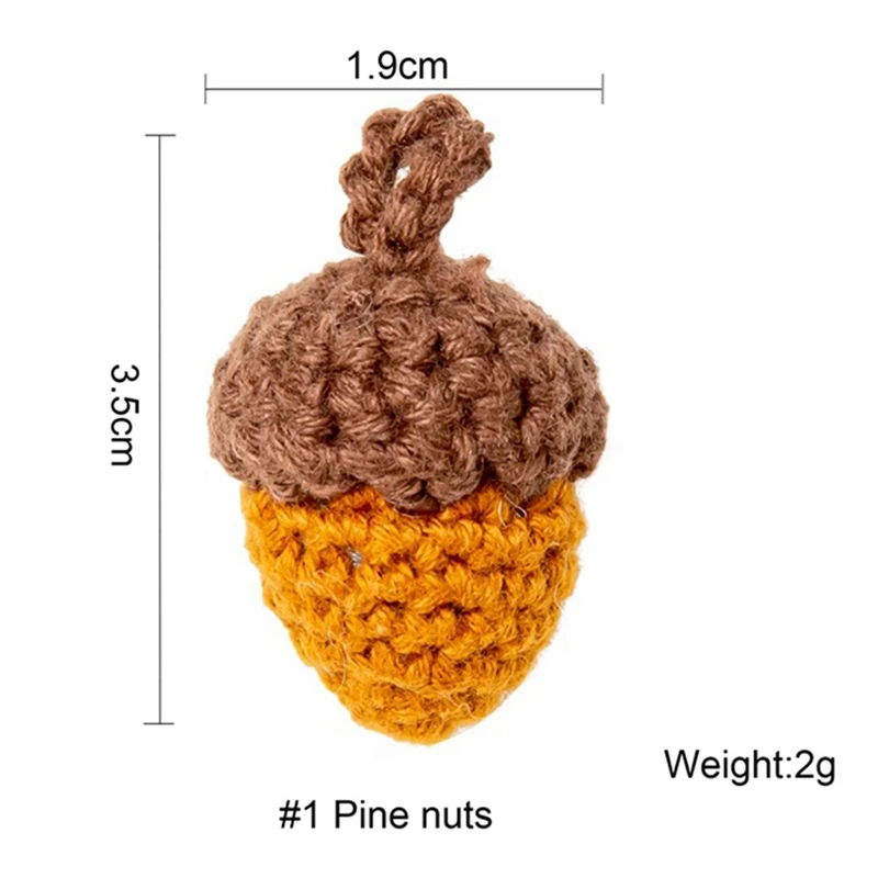 Cônes enrichis au crochet faits à la main, glands en fil, porte-clés bricolage, pendentif de sac, accessoires de pièces de vêtements, 10 pièces