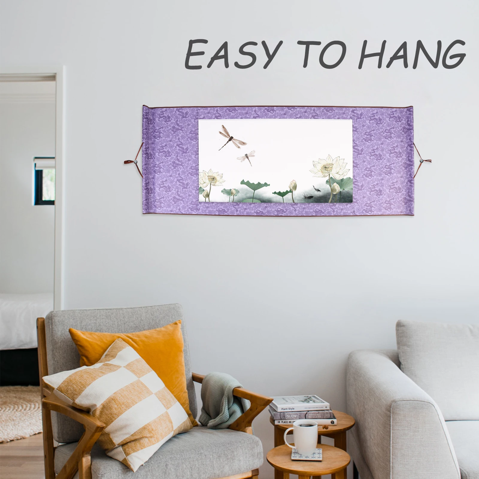 

2pcs Blank Hanging Scroll Paper For Chinese Calligraphy Painting, Mounting Rice Paper Art Craft Diy Kit, Calligraphy Scroll,