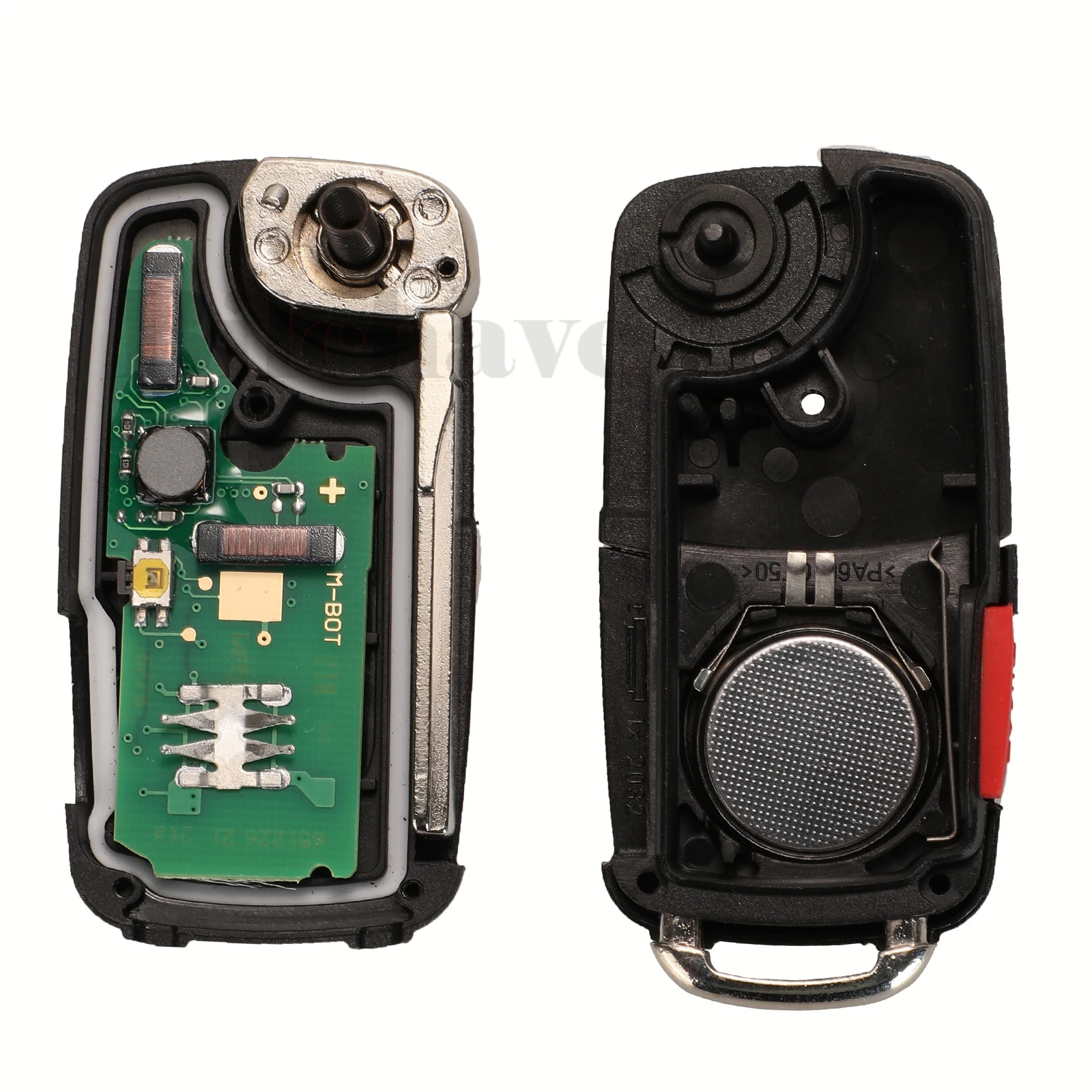 jingyuqin 315 MHz/433 MHz ID46 dla VW Volkswagen Touareg Fit Audi A8 S8 odwróć kluczyk zdalny 5K0 837 202 AK/3D0959753AK /AA Keyless Go