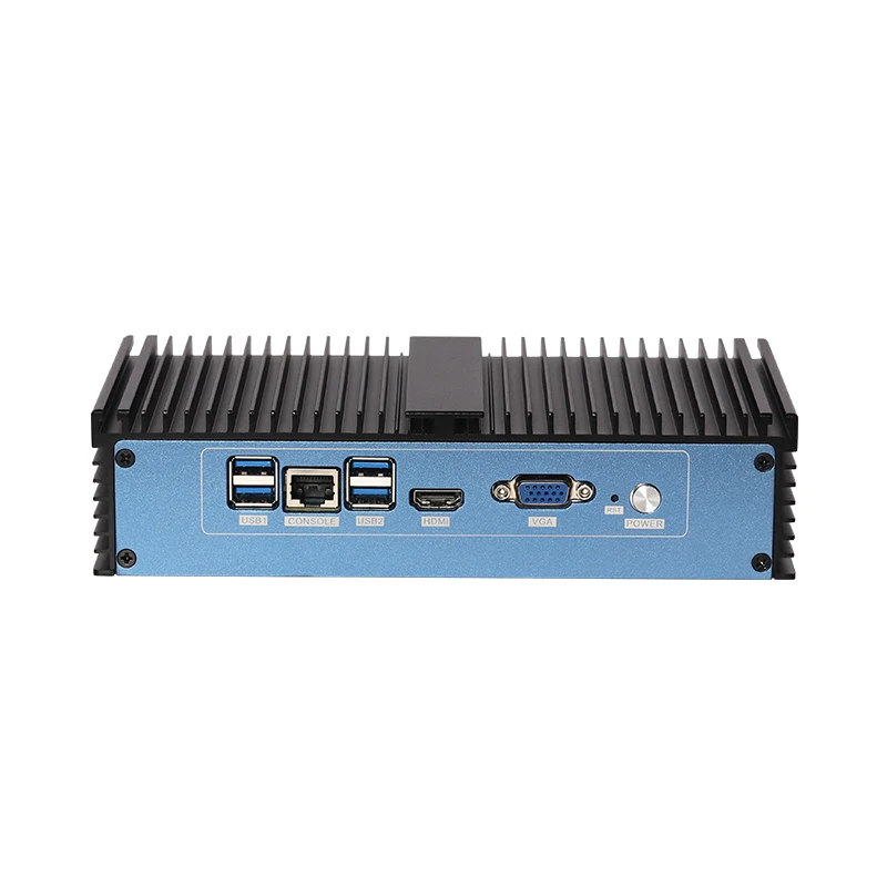 Helorpc industriële mini-pc zonder ventilator met i5-6200U Ondersteuning Linux Pfsense 3G/4G LTE WIFI Desktop met 4xUSB3.0 1xHDMI 1xVGA 6xi211