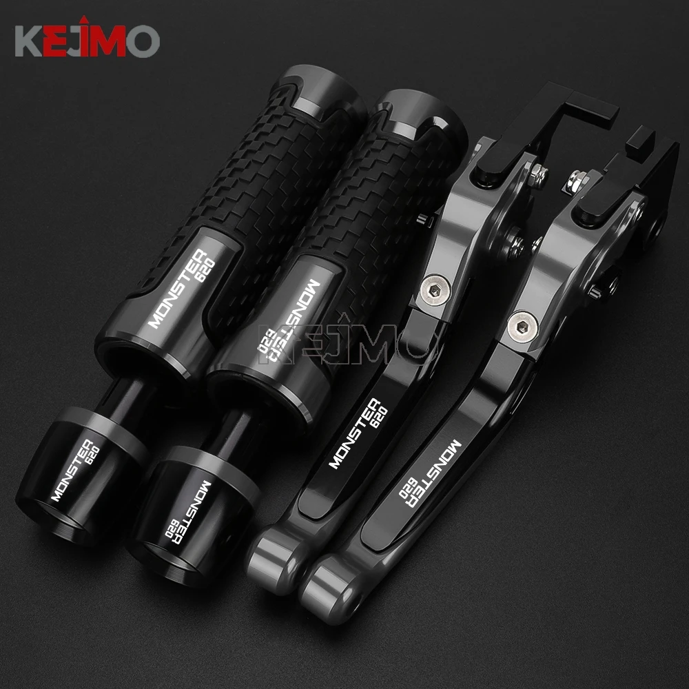 اكسسوارات ل دوكاتي 620 الوحش 620 الوحش 2003-2006 دراجة نارية دواسة فرامل عتلات المقود القبضات مقود قبضة ينتهي #4