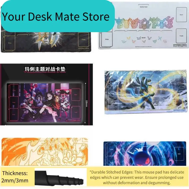 

PTCG Pokémon Pokemon Powerful Anime Gaming Mouse Pad, Non-Slip Extended Desk Mat