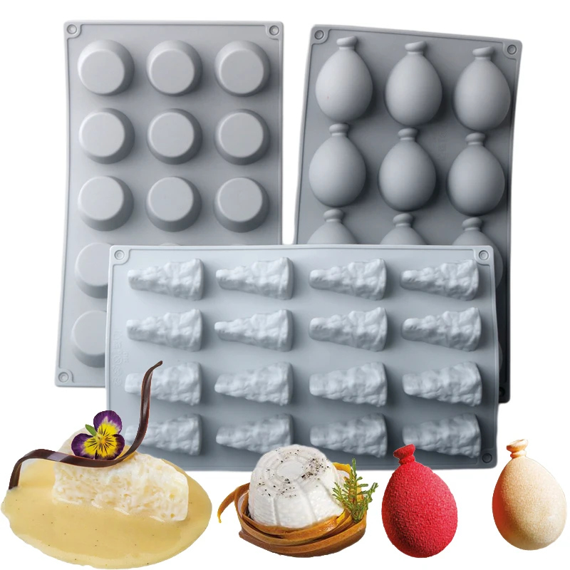 SHENHONG RICOTTA Mousse Cake Moulds Balloon Shape Silicone Cake Molds Whey Cheese Dessert  Baking Tools Kitchen Supplies