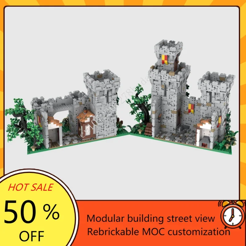 4817PCS MOC Medieval Castle Custom Puzzle Model Medieval Castle Technical DIY Assembly Education Set Toy Child Holiday Xmas Gift