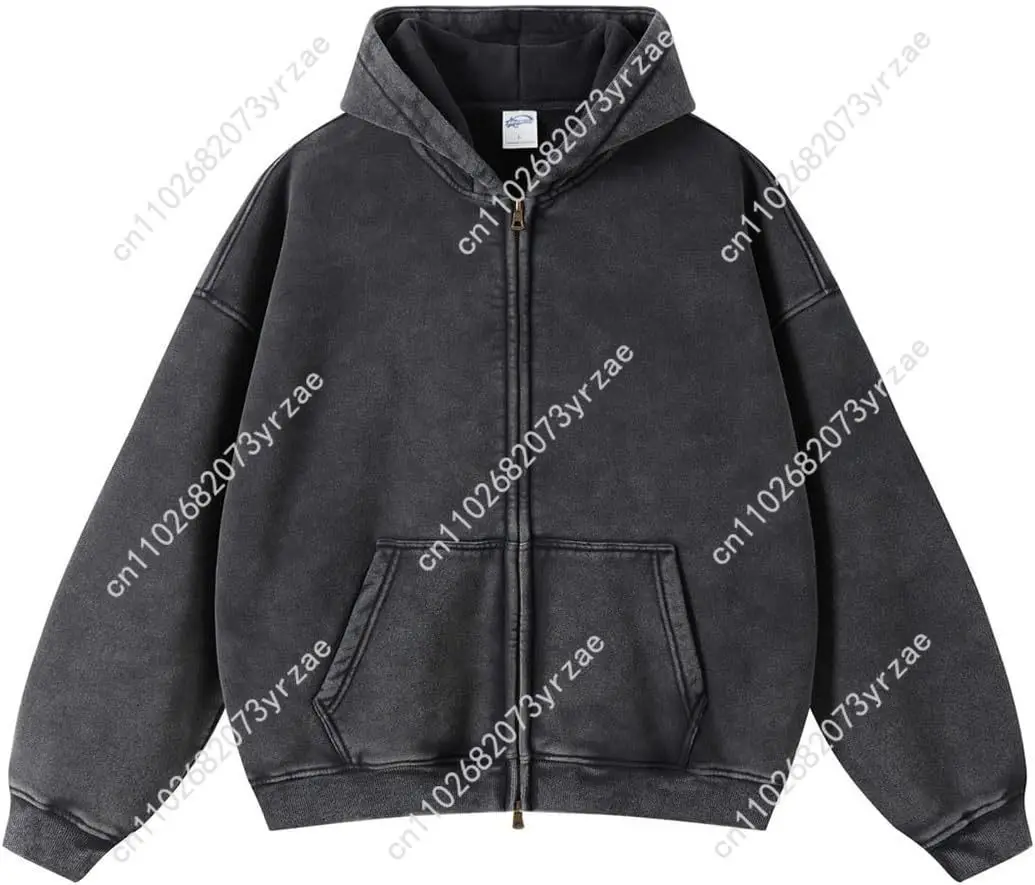 

Мужская и женская толстовка с капюшоном на молнии в стиле ретро, винтажная супермягкая толстовка, модная удобная дышащая куртка с капюшоном