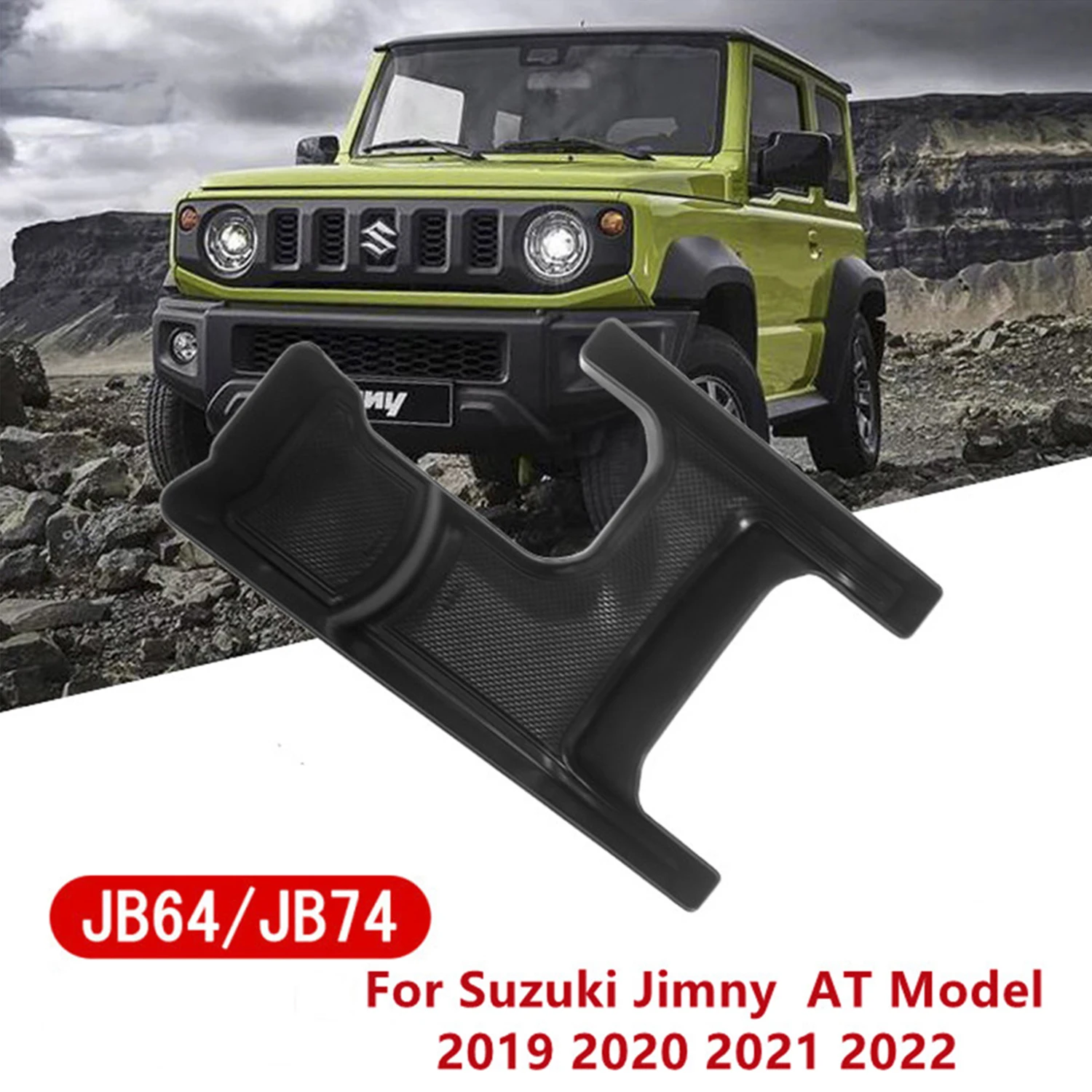 Car Center Console Cup Holder Gear Shift Storage Box for Suzuki Jimny JB64 JB74 AT Model 2019-2023 Stowing Tidying Accessories