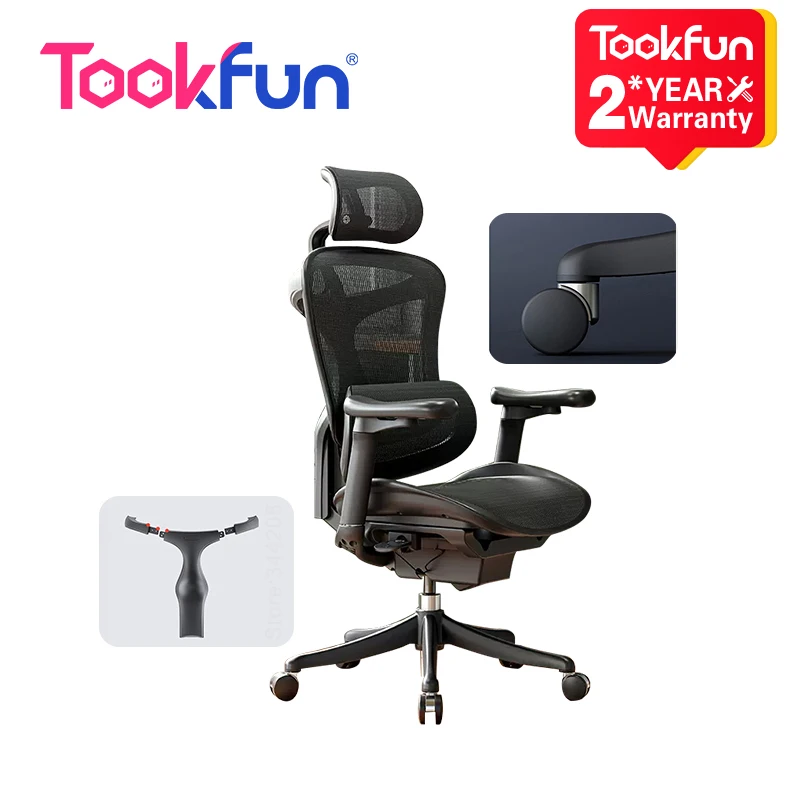 

Tookfun Sihoo Doro C100 Ergonomic Chair Computer Seat Home Office Chair Gaming Chair 4D Armrest Three-Dimensional Lumbar System