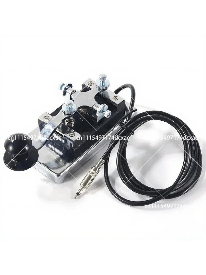 Heavy Duty Morse Code Key CW Shortwave Telegraph Key with 6.5mm Plug for Amateur Radio
