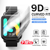 9D Curved Soft Hydrogel Film For HAYLOU RS4 Plus/RS4 Screen Protector Films Not Glass On RS4Plus RS4+ Smartwatch Accessories