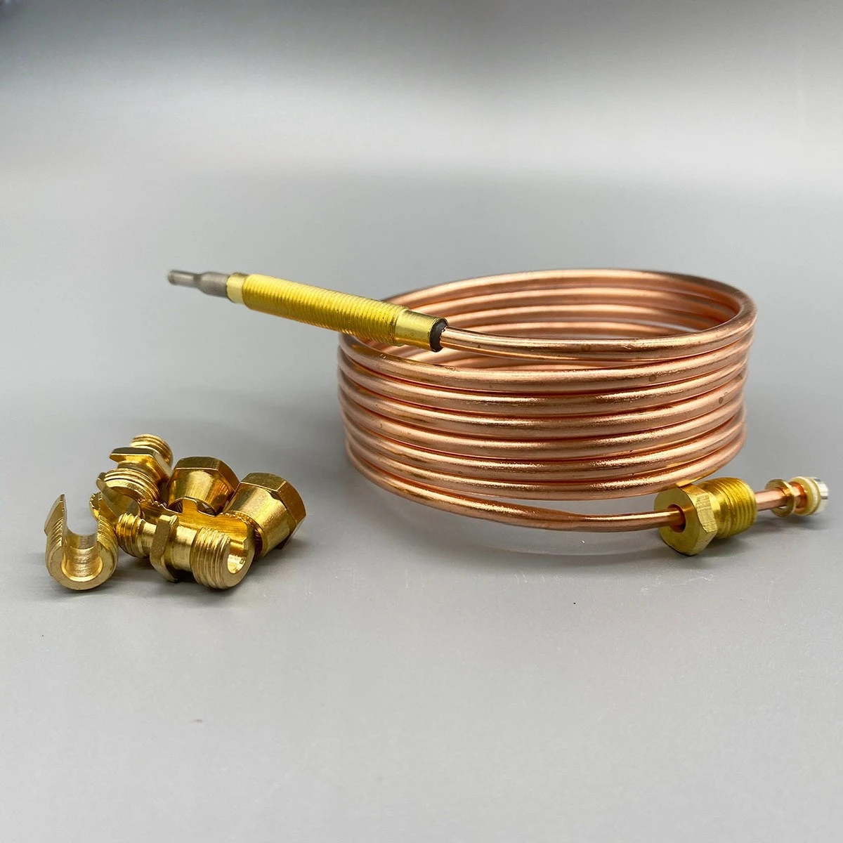 

Universal LPG NG Gas Stove Oven Spare Parts Copper Temperature Sensor 30mv 60sec 150cm Thermocouple
