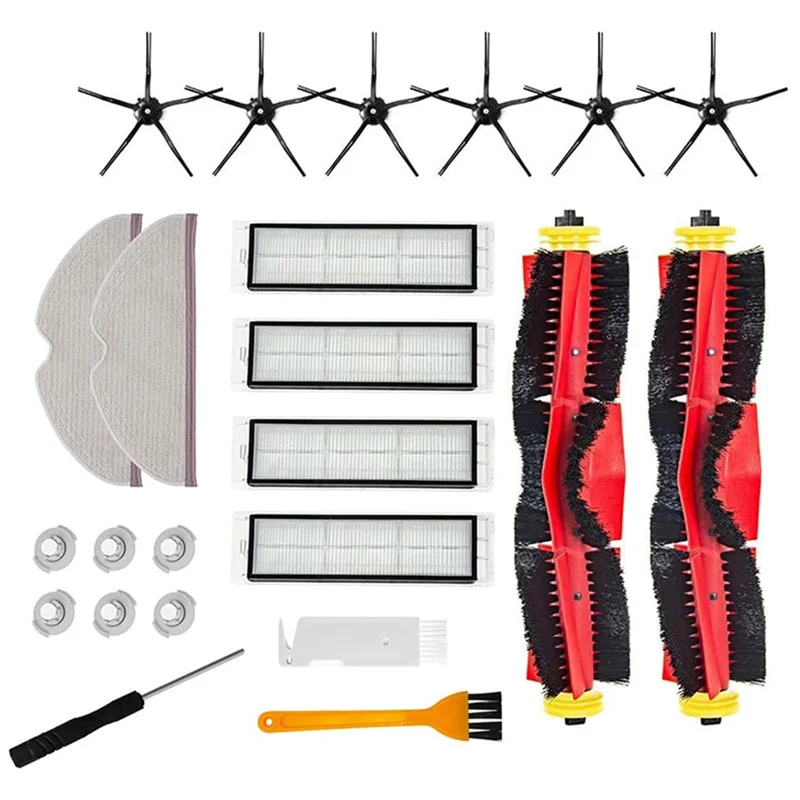 WCS-For Xiaomi Roborock S5 Max S6 S6 Pure S6 Maxv S50 S51 S55 S5 أجزاء المكنسة الكهربائية فرشاة جانبية رئيسية فلتر Hepa ممسحة قماش #4