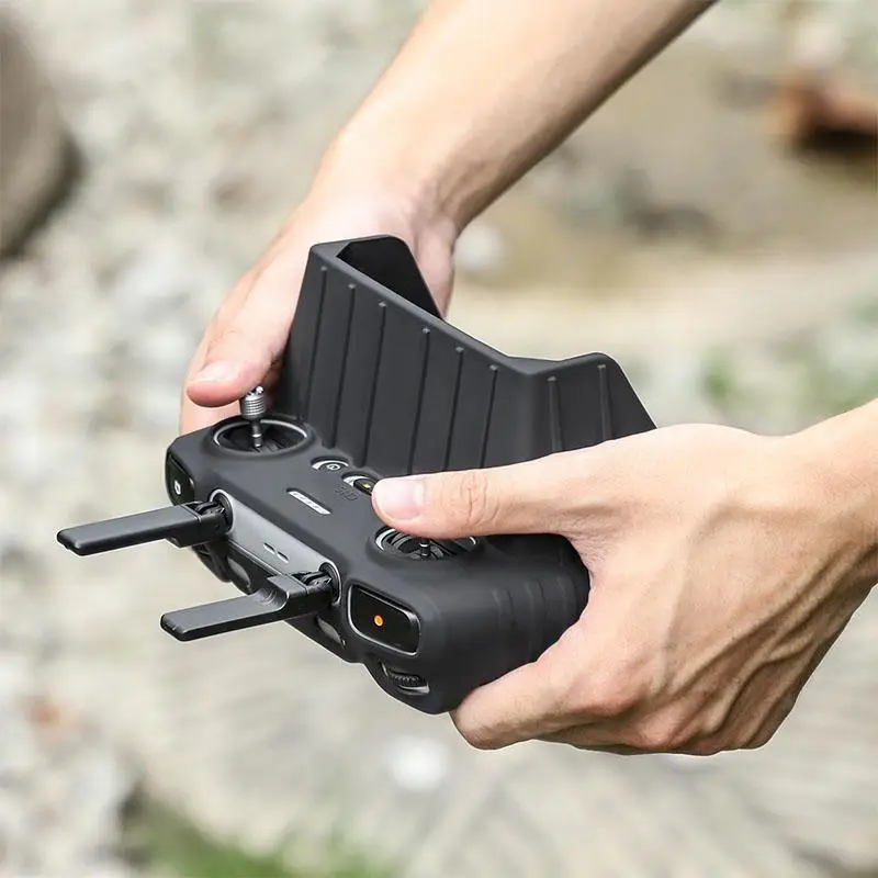 Volodymyr Silicone Case for DJI RC 2 Remote Controller Sun Hood for DJI AIR 3 Lanyard Strap Screen Protector Sun Hood Cover