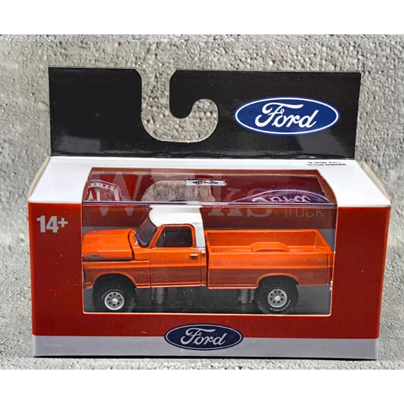 Diecast 1/64 Scale Pickup Ford F100 F150  C10 Super 10 Silverado GMC Fleetside Sierra 1500 C60 C1500 SS Alloy Model Collection