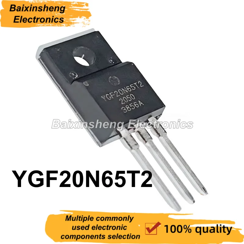 오리지널 품질 TO-220F MOSFET, YGF20N65T2, YGF20N65, 20N65T2, 10 개