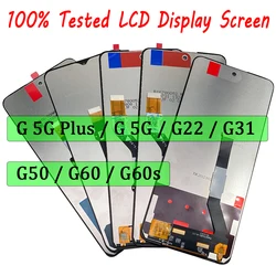Tested Display For Motorola Moto G 5G Plus G22 G31 G50 G60 G60s LCD Touch Screen Display Digitizer Assembly Replacement Parts