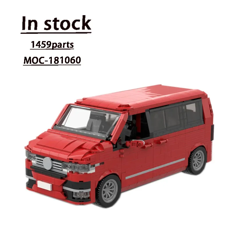 

MOC-181060 Red New Classic Sports Car T6.1 Assembly Stitching Building Block Model• 1459 Parts MOC Creative Building Block Toy