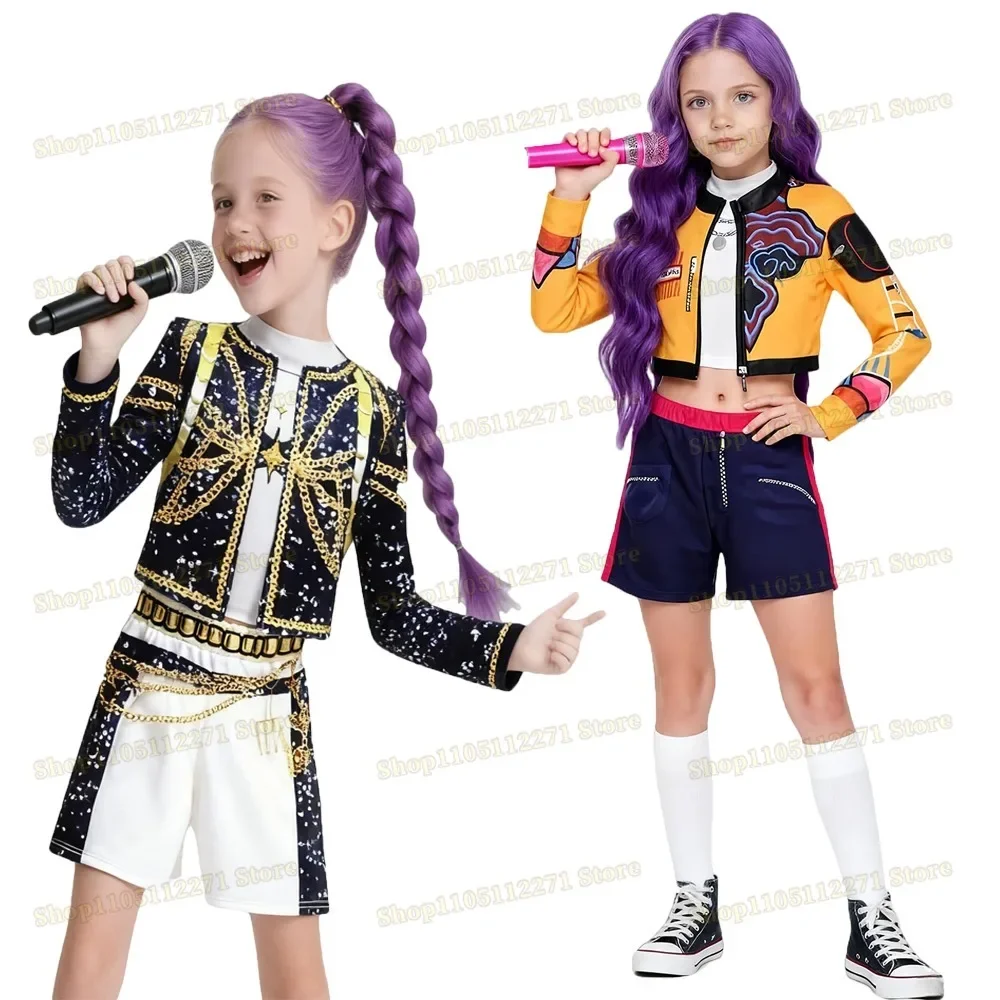 

Новый фильм K-Pop Mira Rumi Zoey, охотники на демонов, костюм для косплея на Хэллоуин, карнавал, сцена с 3D принтом, одежда для ролевых игр