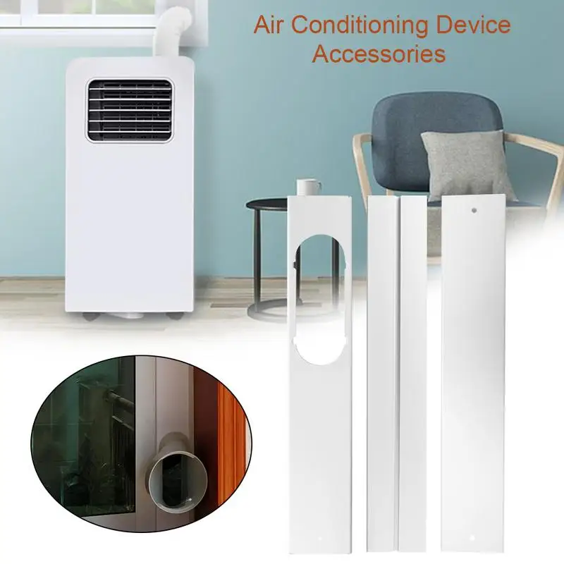 Kit De Janela De Ar Condicionado Portátil, deslizando Kit De Vedação AC, acessórios Verticais De Ventilação