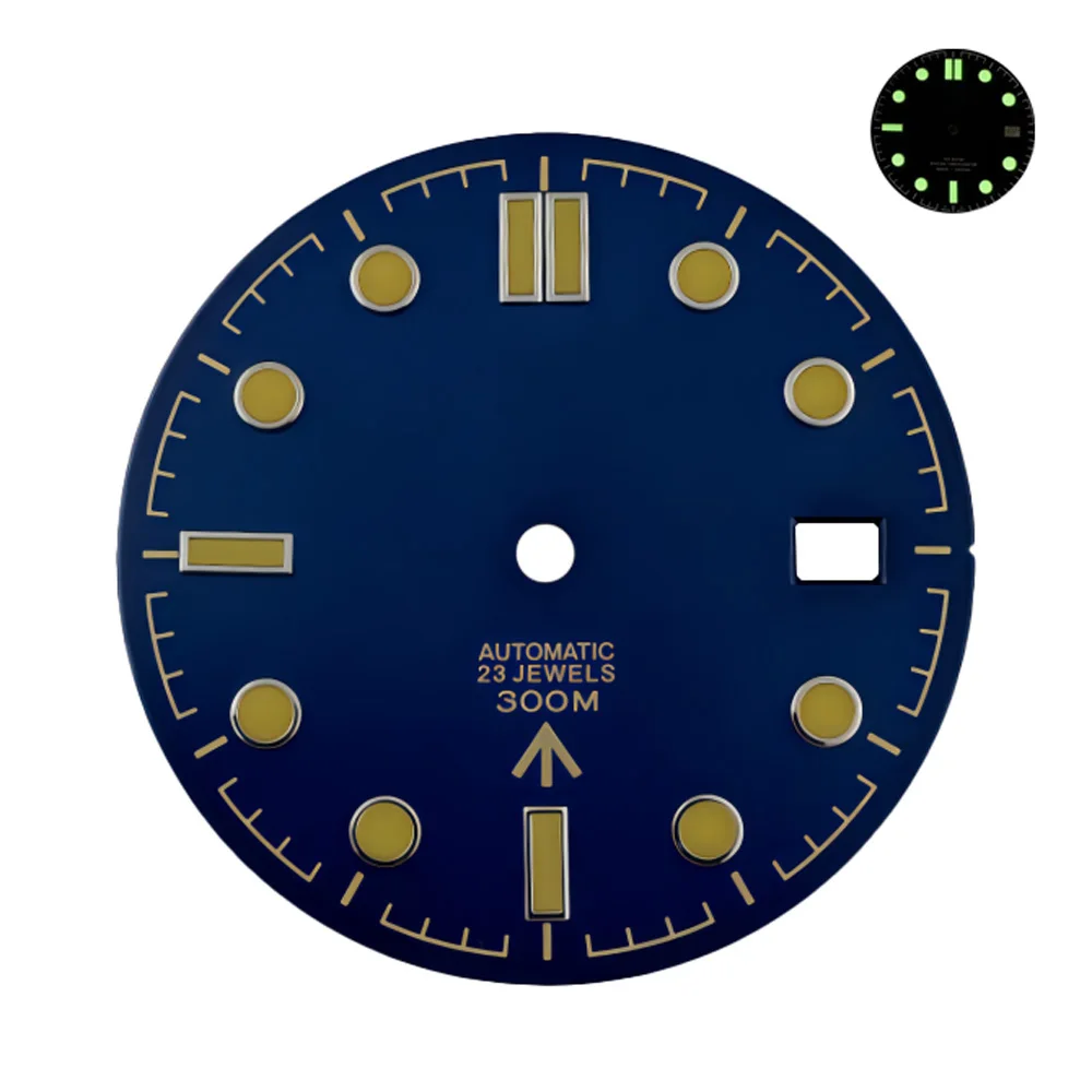 31mm dial S logo, retro NH35 5 sport dial, compatible with Japanese NH35 automatic movement, OMG S5 dial watch accessory