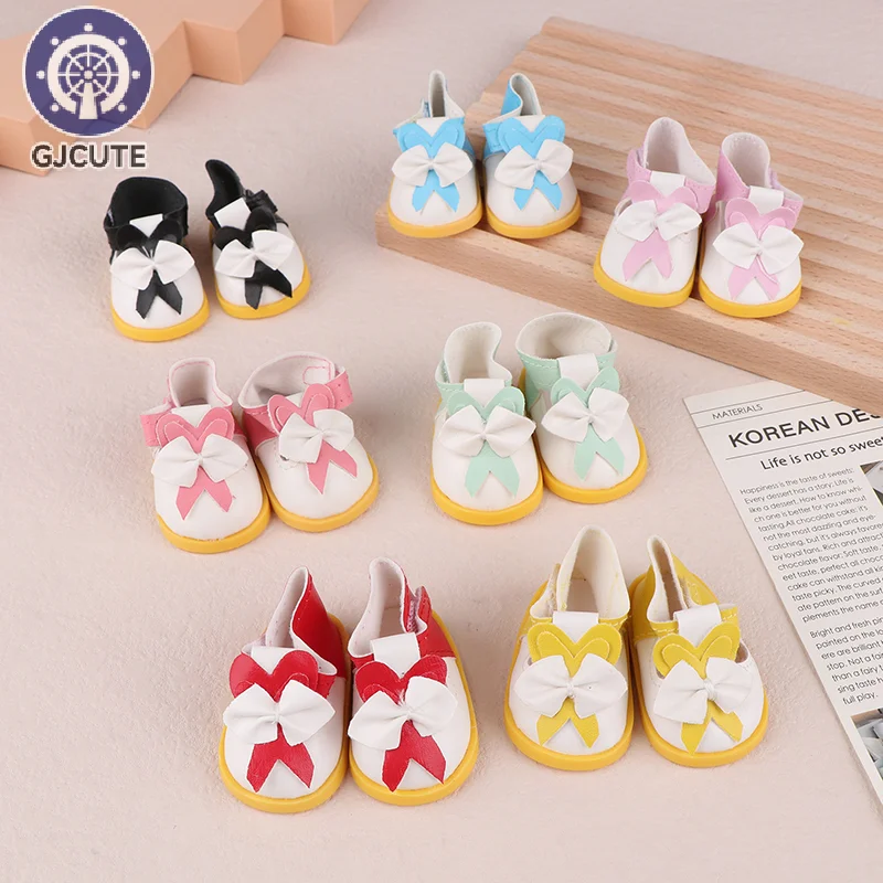 5.5CM Lovely Bow Doll Shoes Boots For 14 Inch Doll 1/6 Mini Shoes Boots Accessories For 32-33 Russia DIY Doll TOY