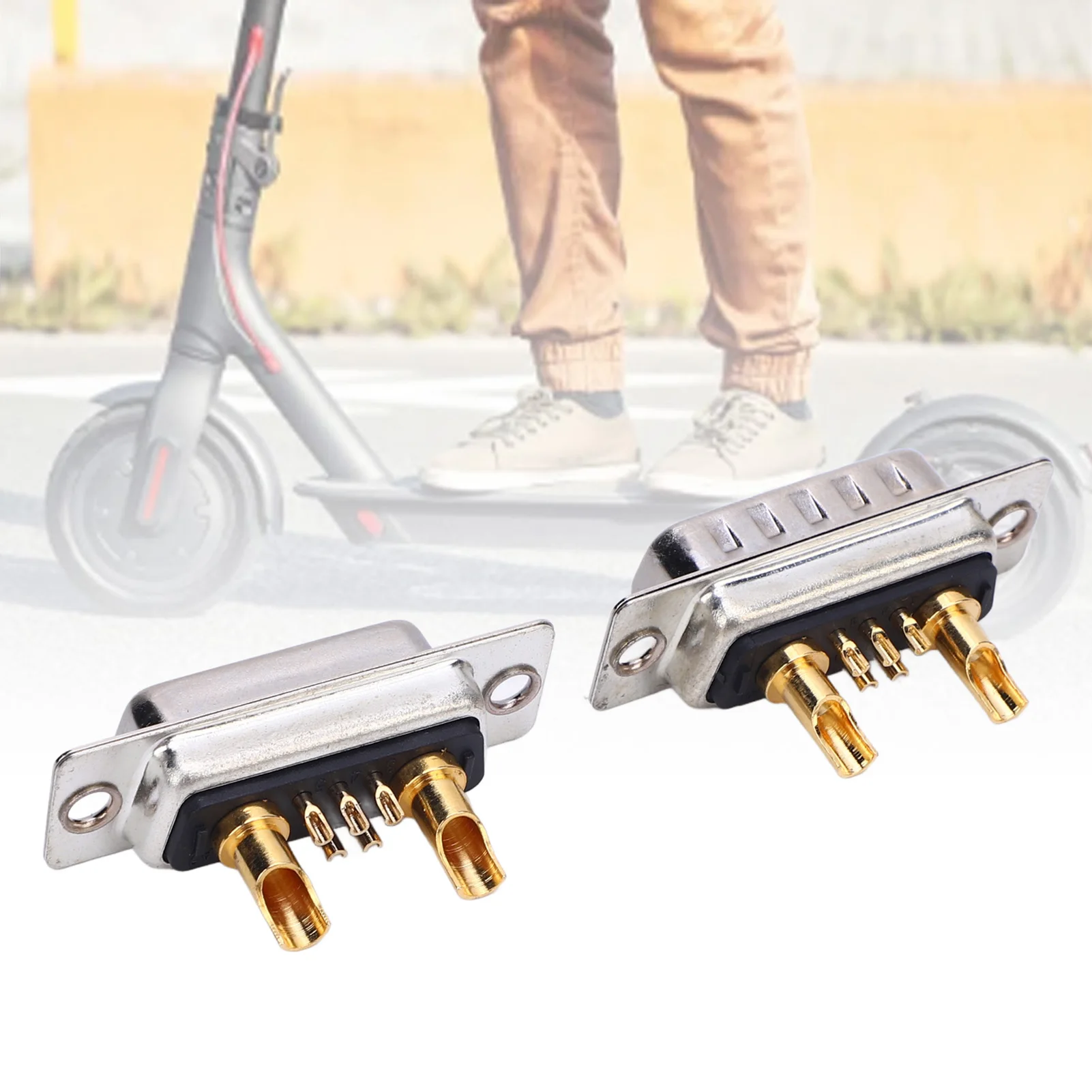 D SUB موصل محول D SUB موصل الطاقة IP68 مقاوم للماء 20A تيار عالي من خلال ثقب تركيب للمركبات المتوازنة