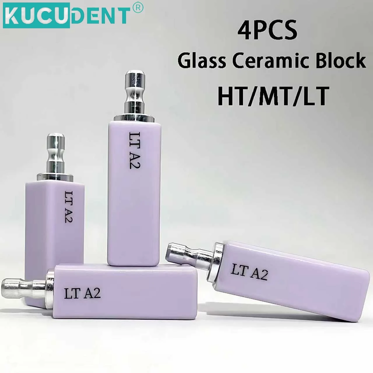 

4Pcs/Box Lithium Disilicate Block B40 Glass Ceramic LT/HT/MT Dental Lab Material for CAD CAM Sirona Cerec Milling System