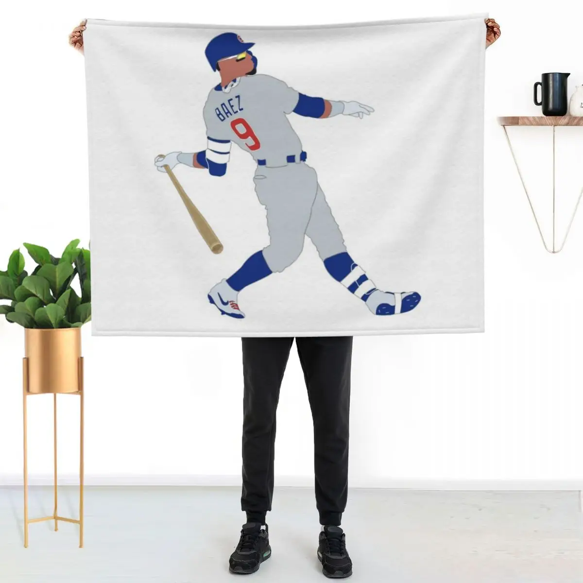 Декоративный мягкий плед Javi Báez для дивана и кушетки