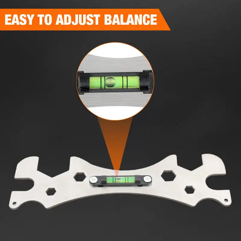 Multifunctional Angle Wrench For Faucet Level Ruler Special Wrench Bathroom Faucet Repair Tool Multi Size Screw