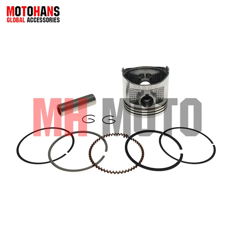 CG125 56.5MM BORE 15MM PIN PISTON KIT ENGINE PARTS FOR 156FMI ENGINE 4T CHINESE MOTORCYCLES