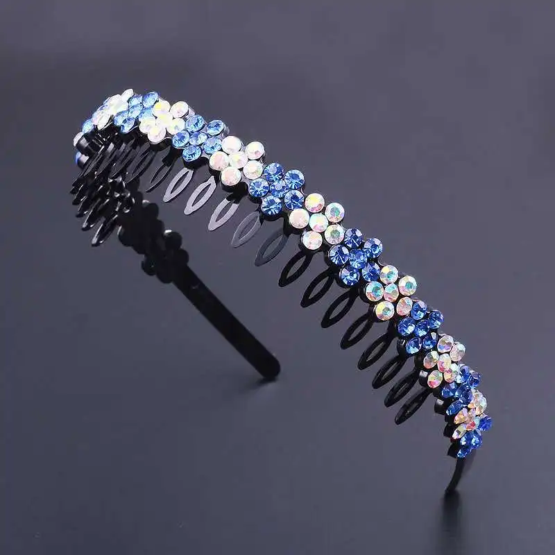 New Fashion Hot Selling Exquisite Luxurious Rhinestone Crystal Headband Hair Band for Women Girl Hair Accessories Headwear