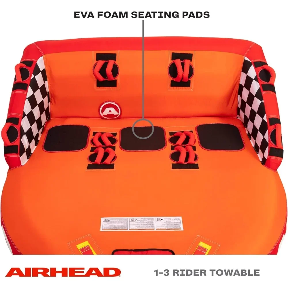 

Super Mable, 1-3 Rider Towable Tube for Boating