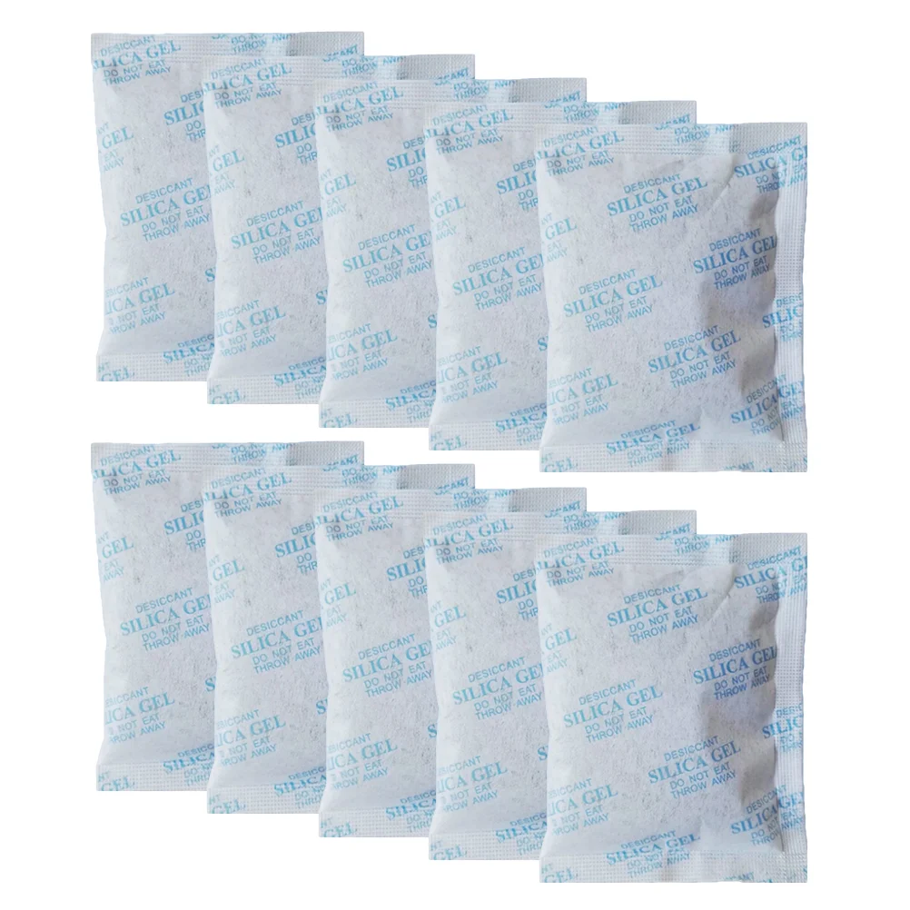 100Pcs 10g Silica Gel Moisture Absorber Dry Corrosion Prevention(Sky-Blue)