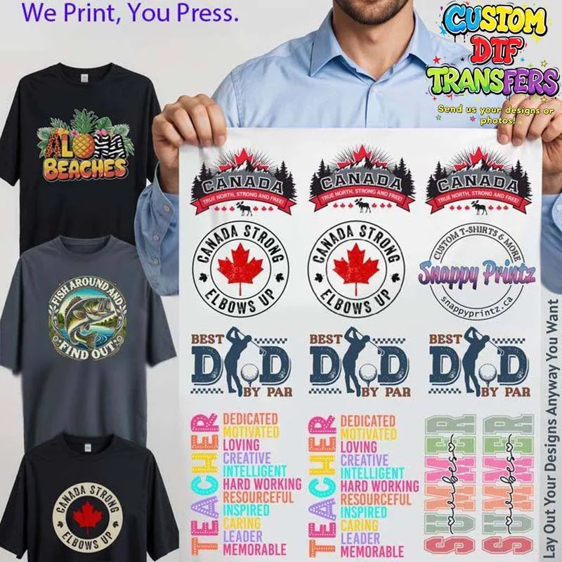 DIY clothing patching Personalized Iron On heat transfer sticker Custom Design Heat Transfer Decals DTF Transfer Ready to Press