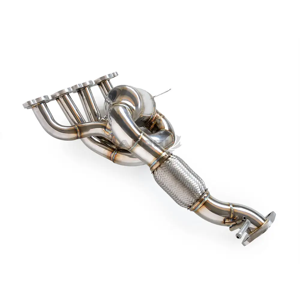 High-flow stainless steel exhaust manifold for Mazda 3 Axela 1.5 2.0 2014-2019 exhaust system catalytic converter retrofit upgra
