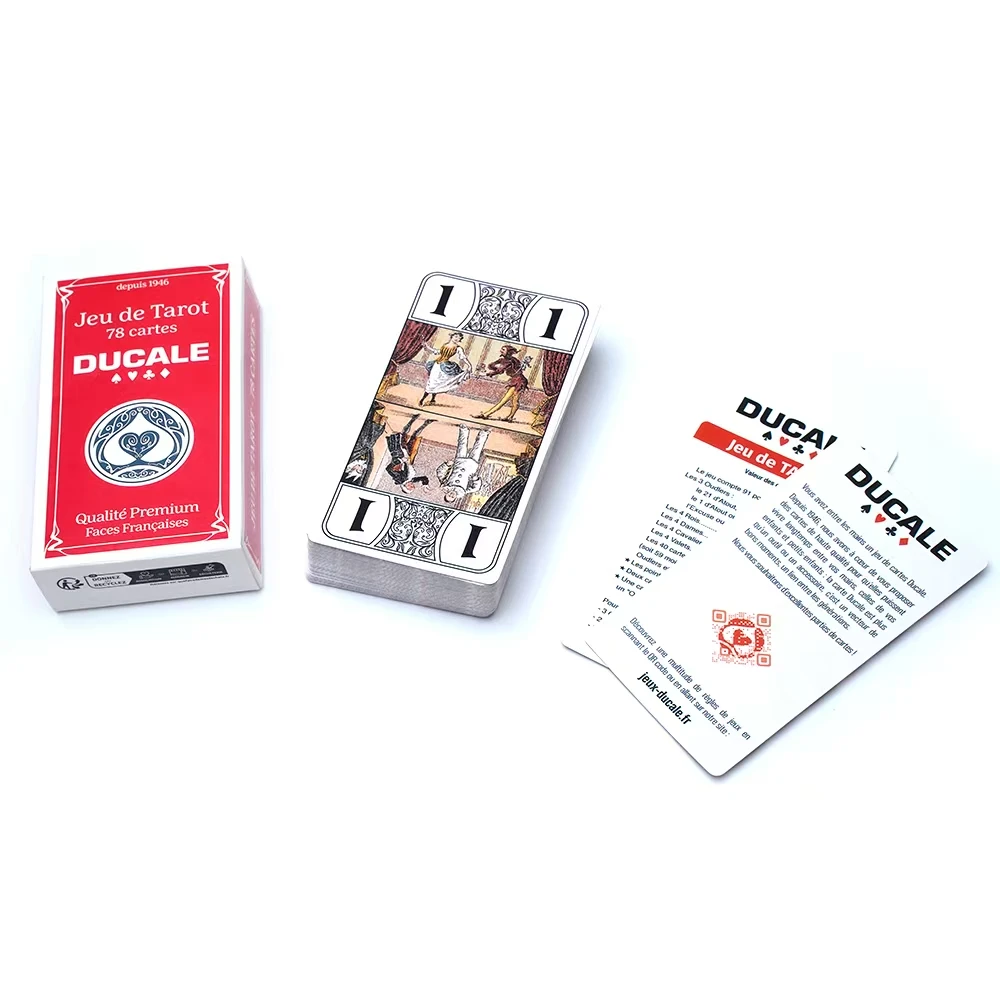 Francais Jeu de Tarot 78 Karten Ducale Französisch Tarot Spiel Tarot Deck Karten Unterhaltung Spiel Für Familie Party Brettspiel Spielzeug
