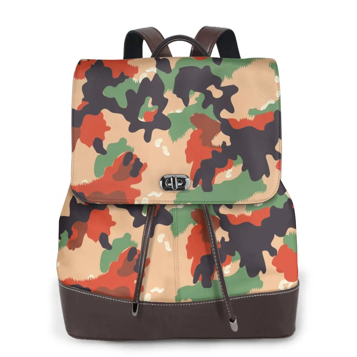 Swiss Army Camouflage Bookbag School Student Bags Hiking Travel Daypack for Women Fashion Derma Backpack