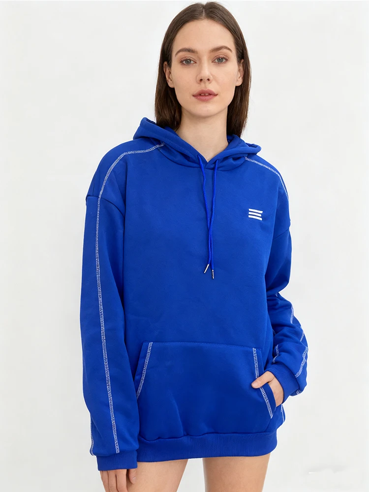 

2025 Autumn/Winter New Fashion Items Harajuku Street Trendy Hoodie Outward Thread Craftsmanship Couple Hoodie Y2k Clothing