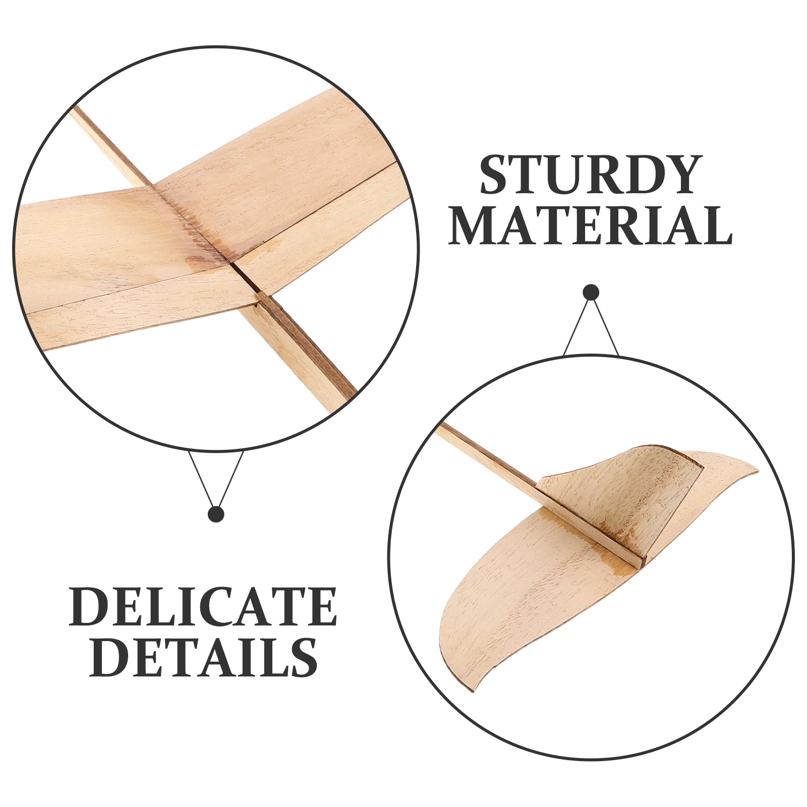 Avião planador de madeira, 2 peças, kit de artesanato diy, avião inacabado para crianças, projeto escolar, lançamento manual, voador, adequado para viagens