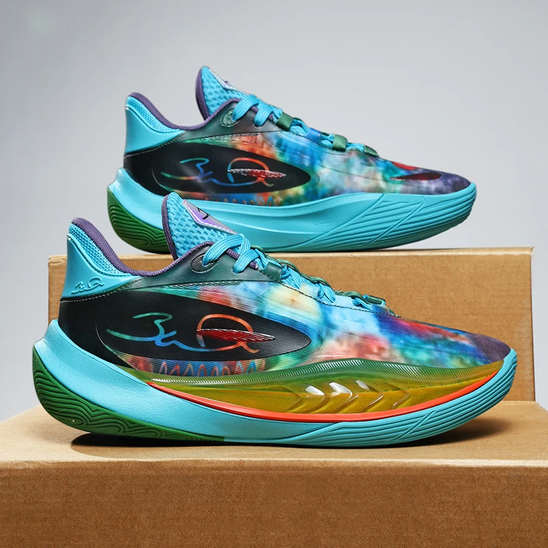 Summer new durable shock-absorbing men's basketball shoes sports shoes breathable women's sneakers casual shoes