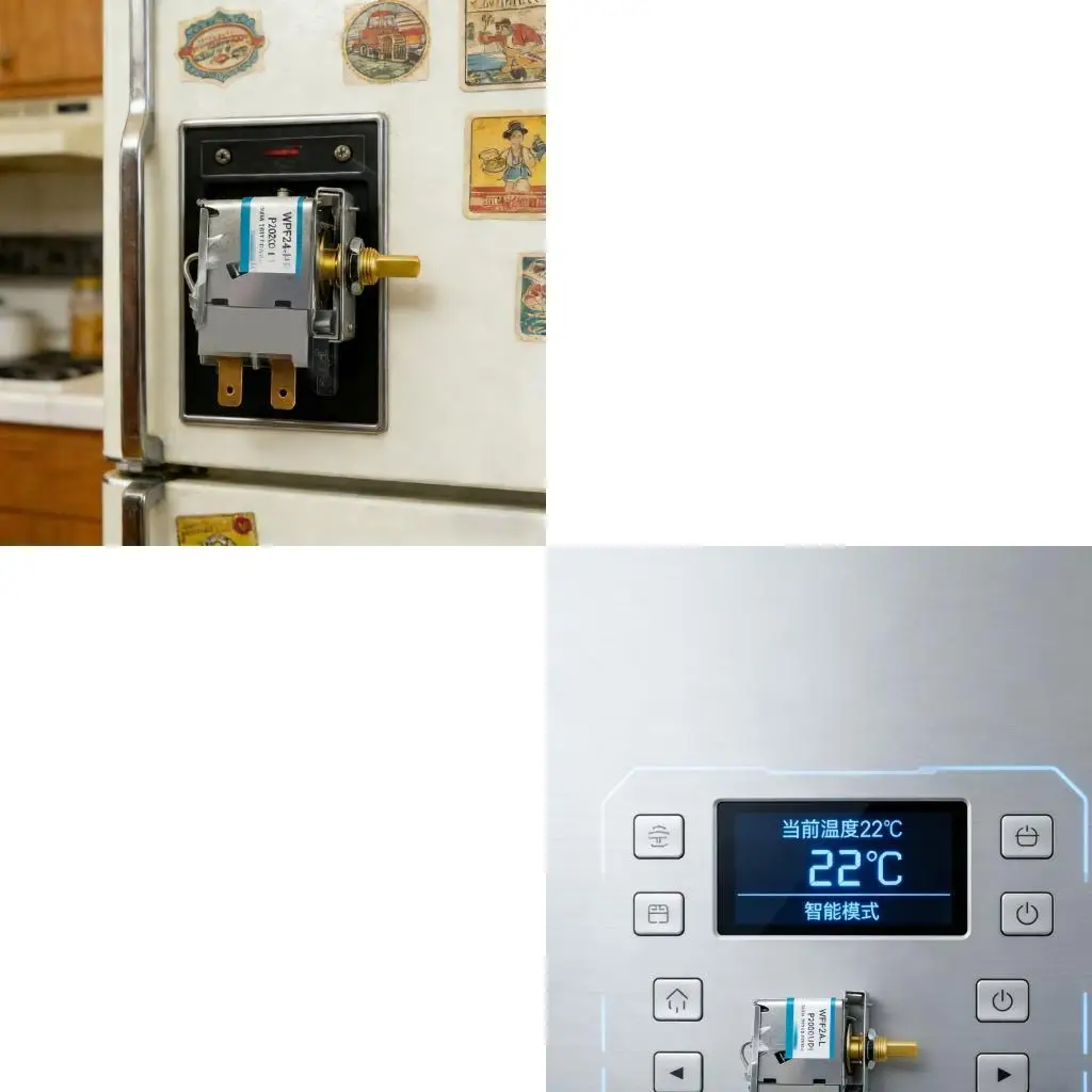 J1HF Advanced Thermostat Controller for Refrigerator Freezer Temperature Management Featuring smarts Adjustment LCD Display